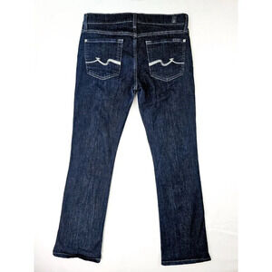 7 For All Mankind Size 28X31 Women's Blue Bootcut Pocket Logo Tag Denim Jeans